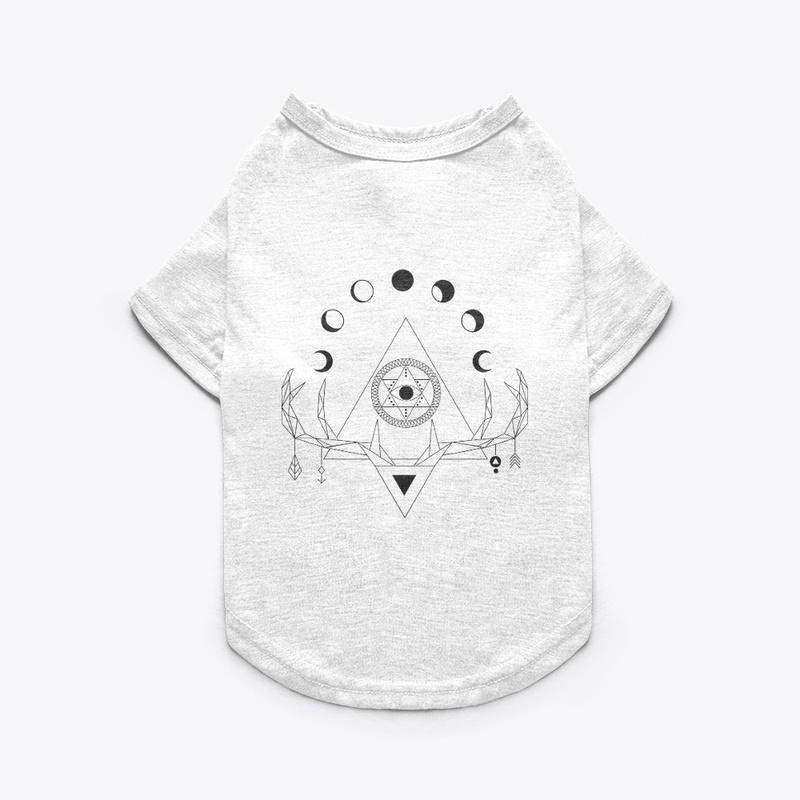  moon ethnic geometric tattoo t-shirts
