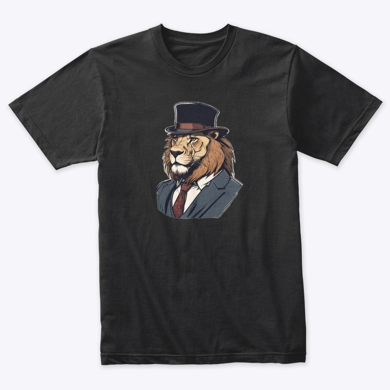 "Regal Roar: The Dapper Lion"