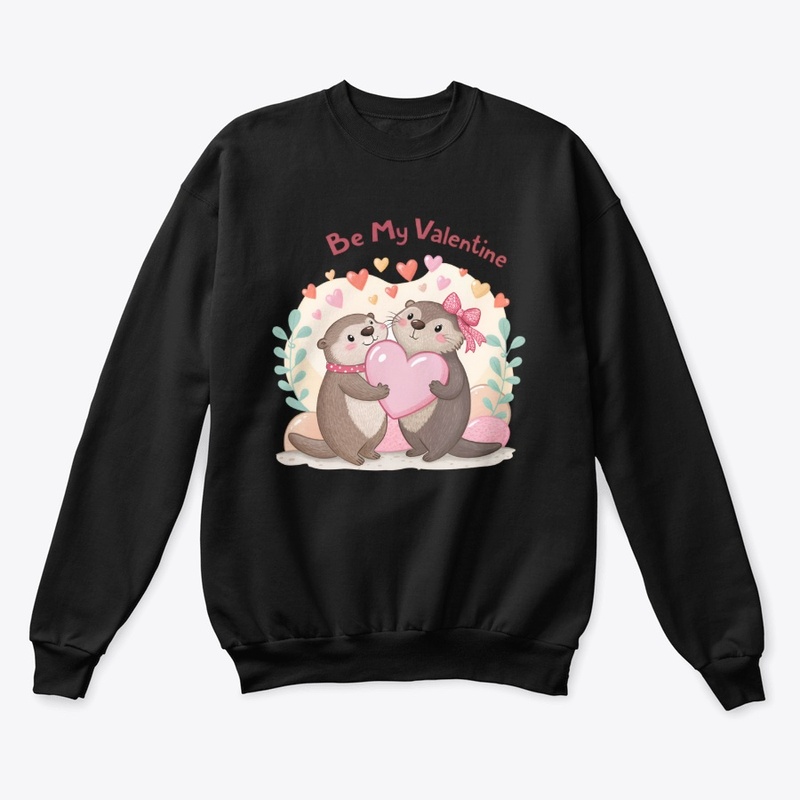 Cute Otter Valentine's Day T-Shirt 