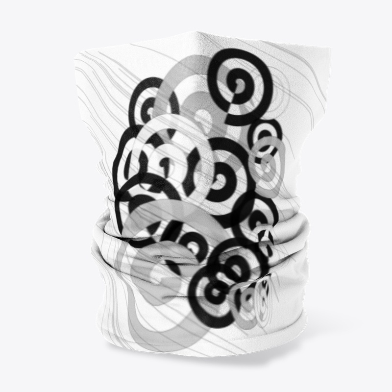 abstract monochrome rings