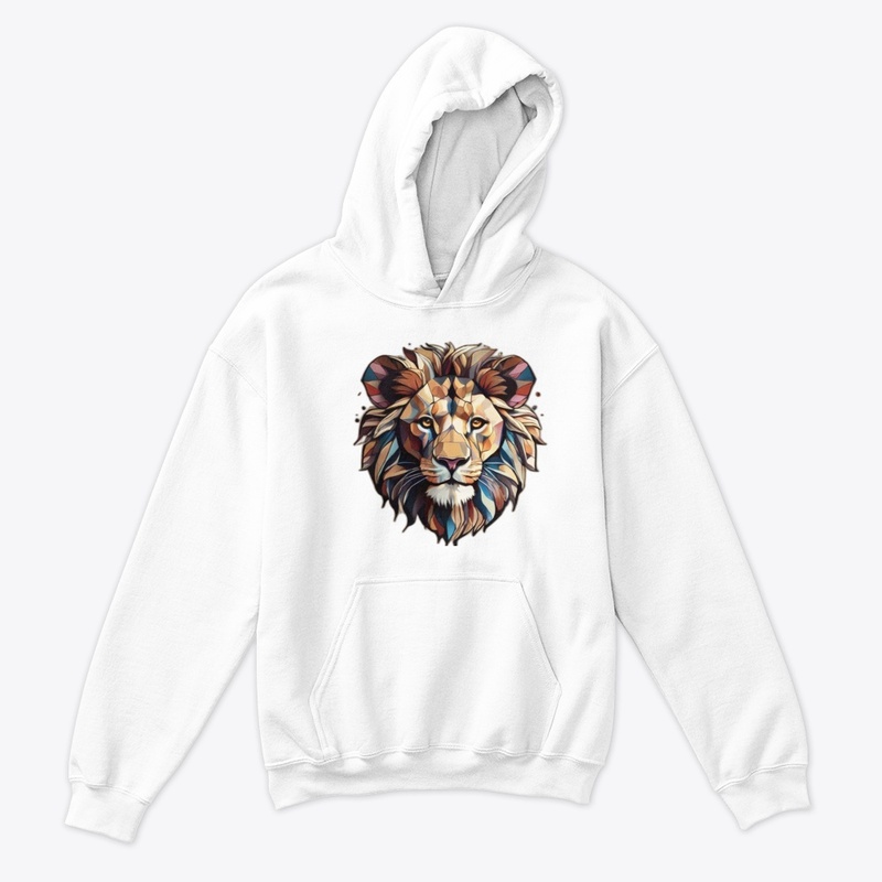 Kaleidoscopic lion illusion t-shirt
