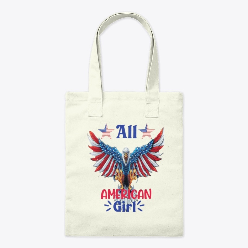 American Girl – Patriotic Eagle Art