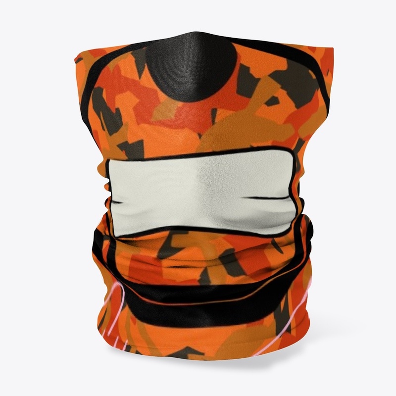 369 Fire Orange Camo Bear