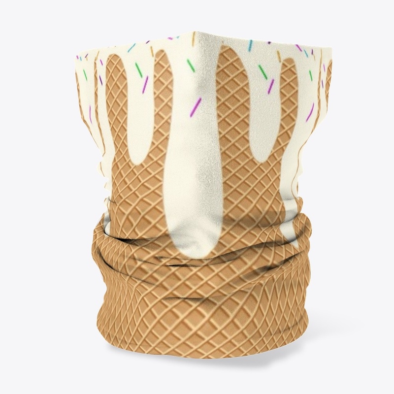 Waffle Ice Cream Neck Gaiter