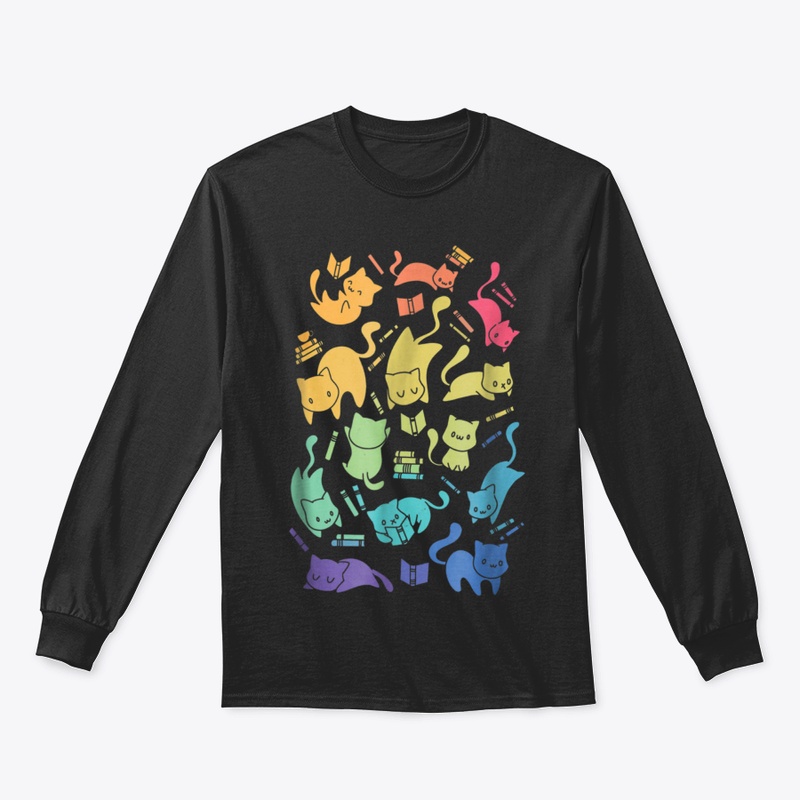Shirt.Woot Cats &amp; Books T Shirt