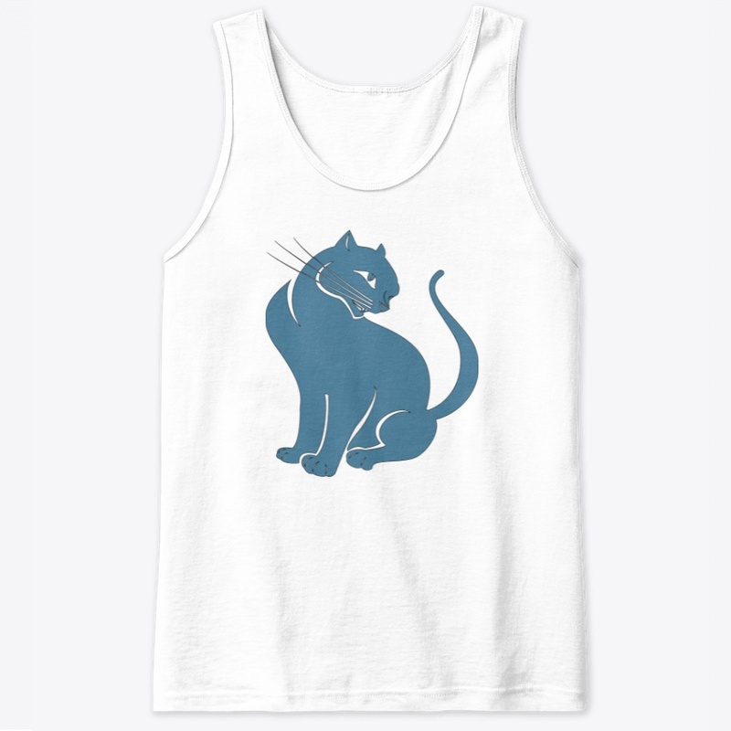 Blue Cat sitting essential T-shirt