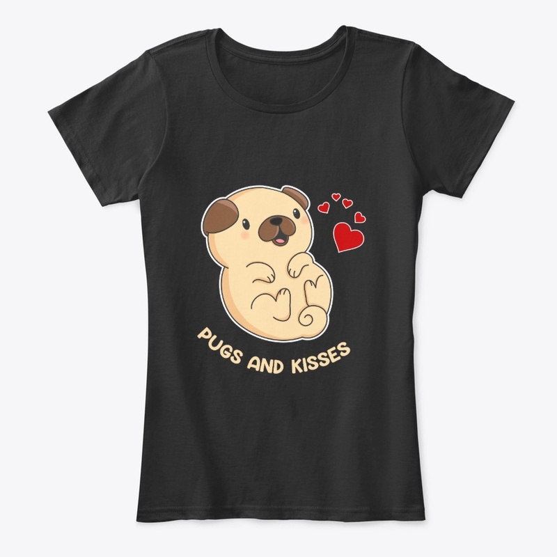 Pugs and Kisses Pug T-shirt