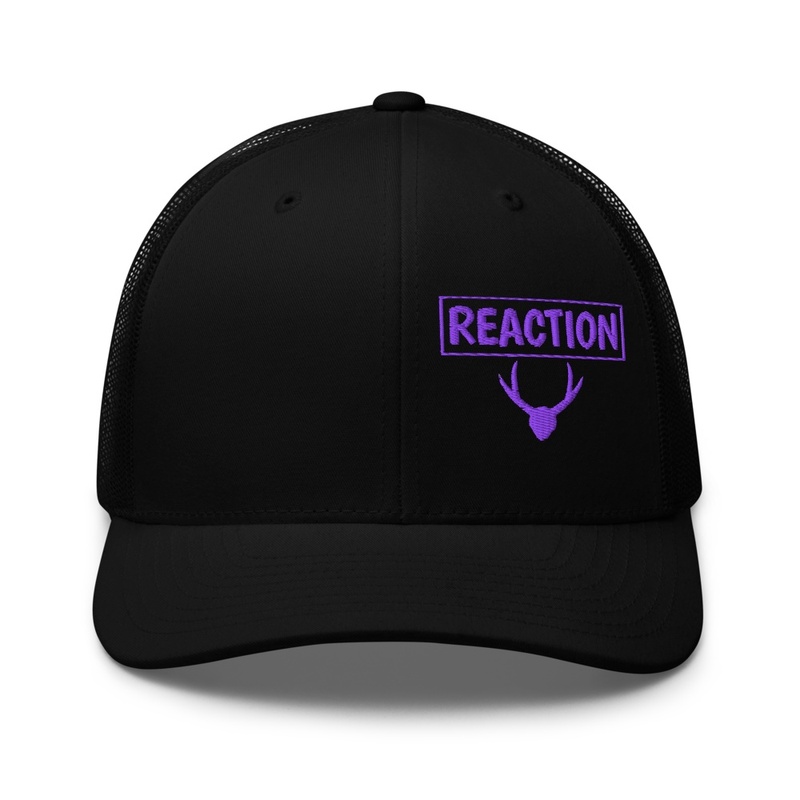 Reaction Purple Logo Embroidered Hat