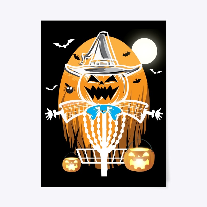 Disc Golf Halloween Jack-o-lantern Witch