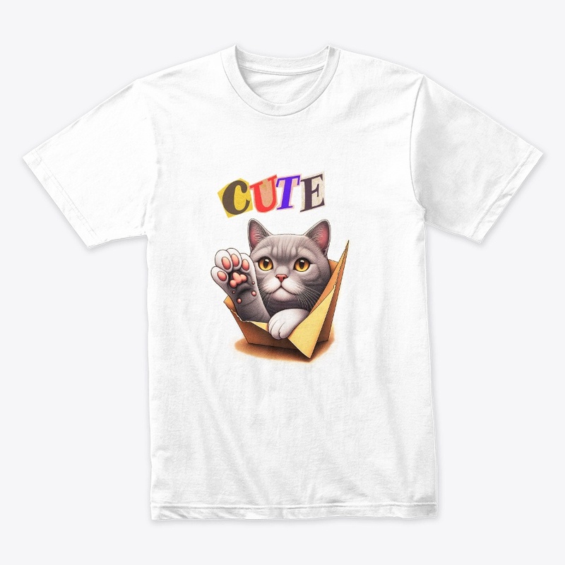 cat cute t shirt