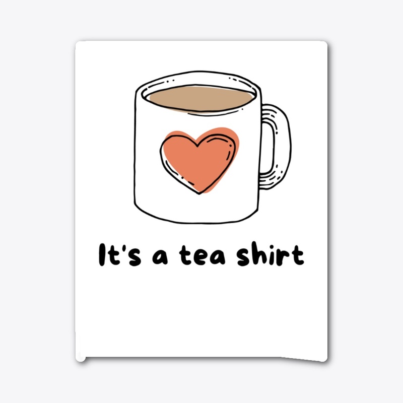 Colorful Graphic Tea Shirt with a Twist