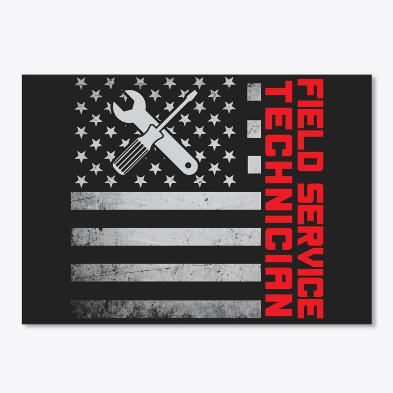 Field Service Technician US Flag Mask