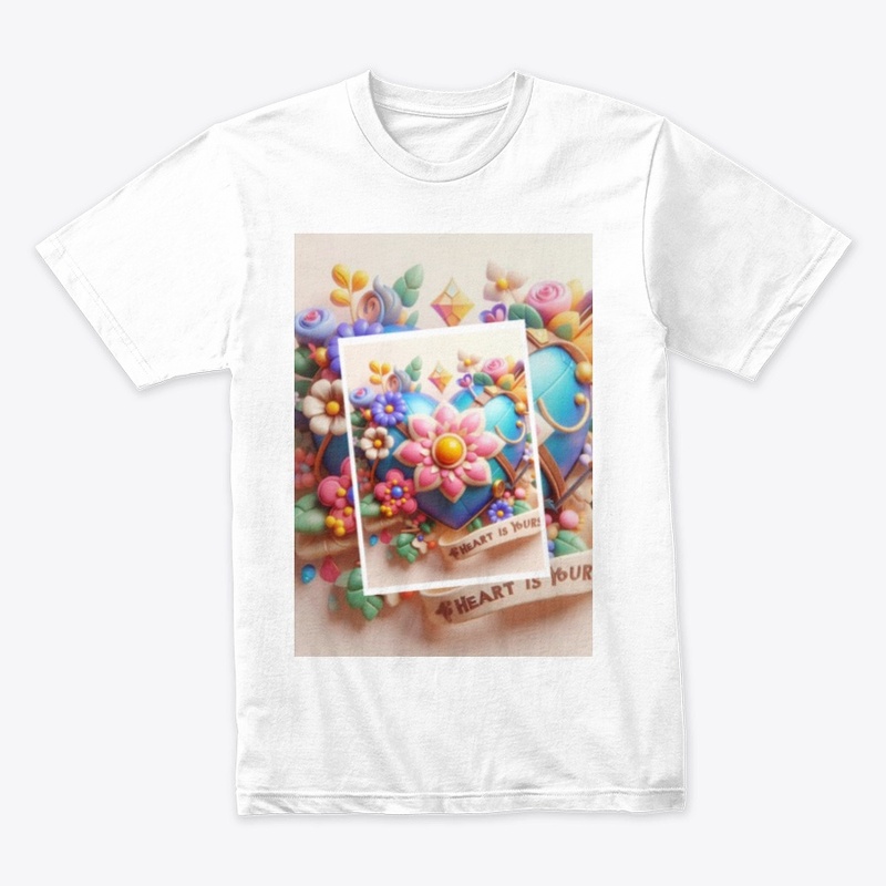  "Blooming Love Tee: Heart is Yours"