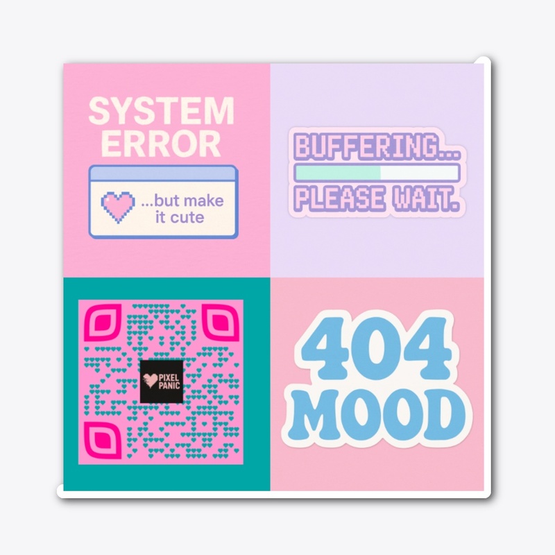 Pixel Panic Sticker - Glossy 5" Vinyl