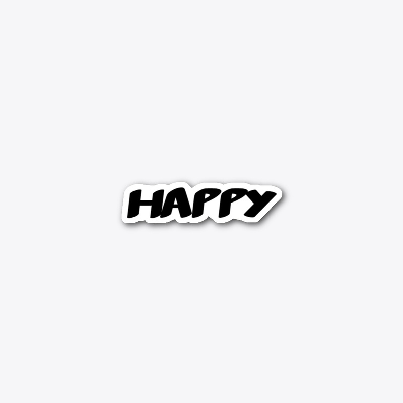 Happy Sticker