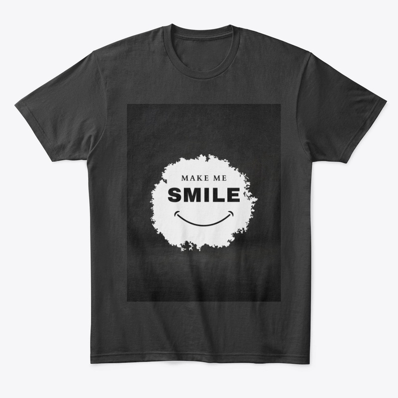 White Simple Make Me Smile T Shirt