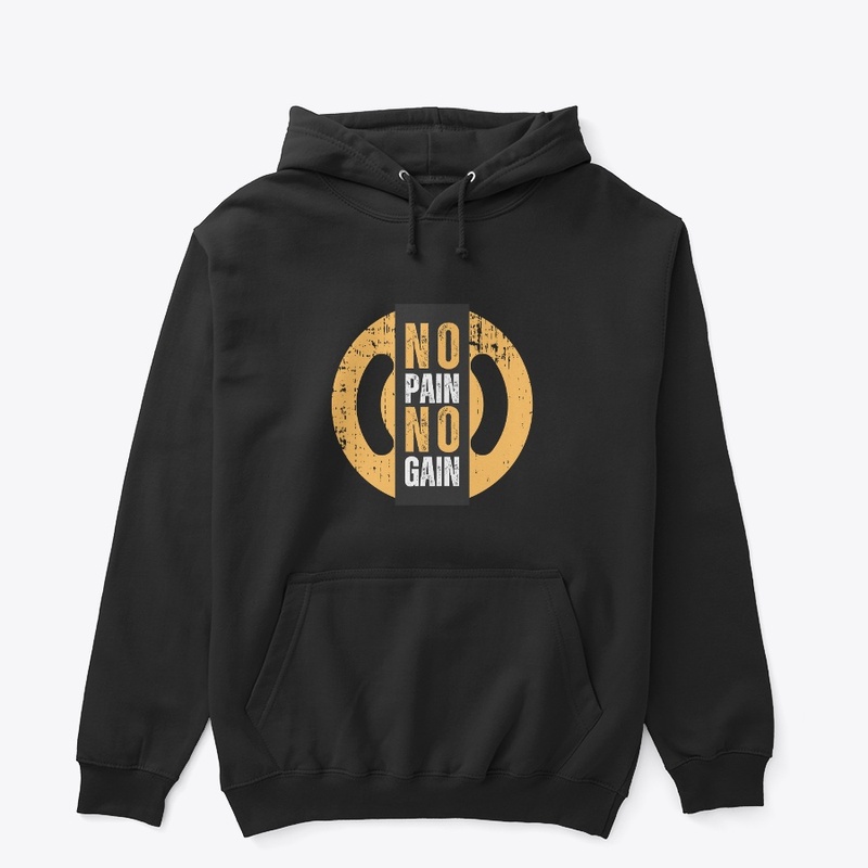 No pain No gain motivational quote 
