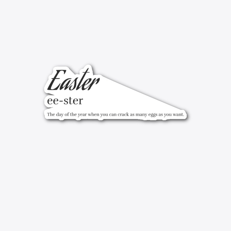 Easter description sticker 
