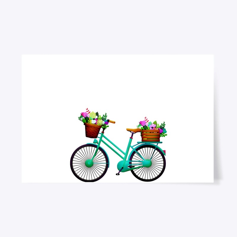 Water colour bicycle