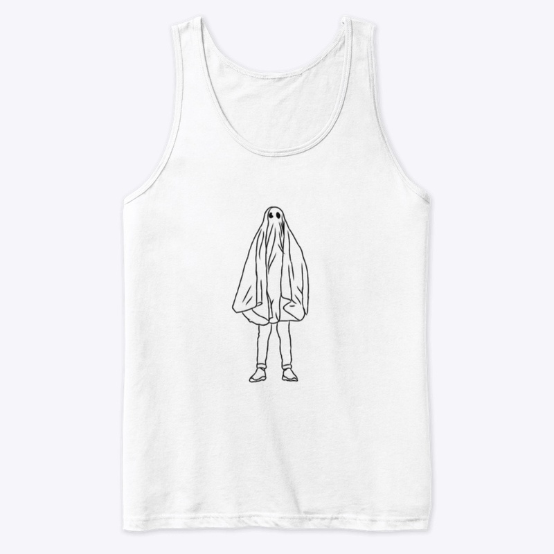 Large Icon Ghostie Black on White