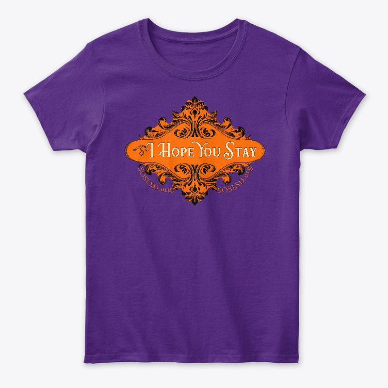 Hope You Stay vintage pumpkin womens tee