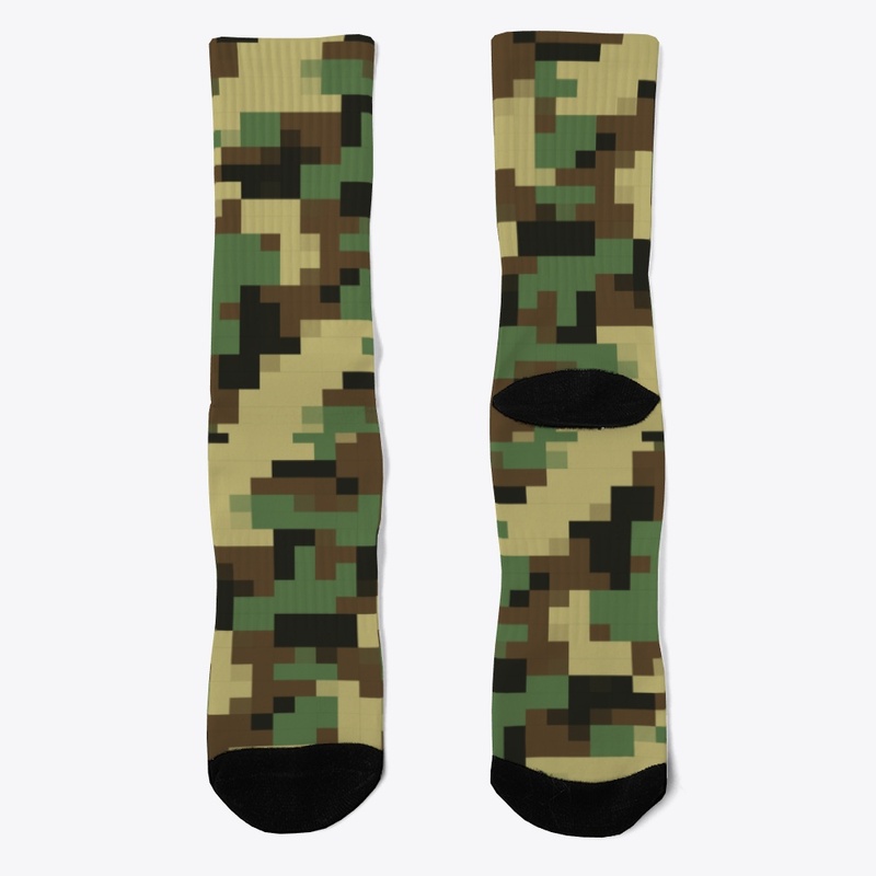 Limited Edition Pixel Camo Socks
