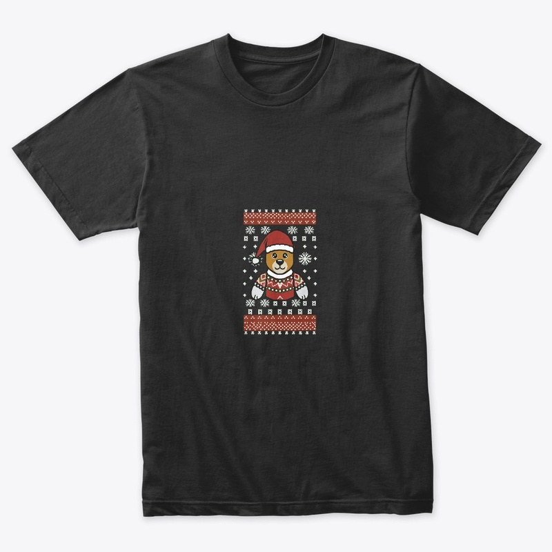 Vector ugly christmas t shirt design