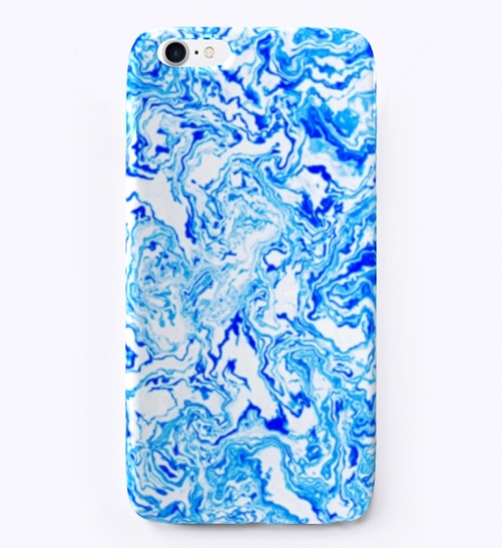 White And Blue Color Mix