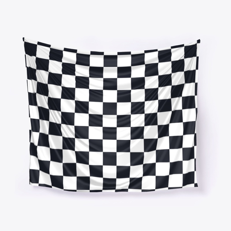 Black White Checker Board Check Pattern