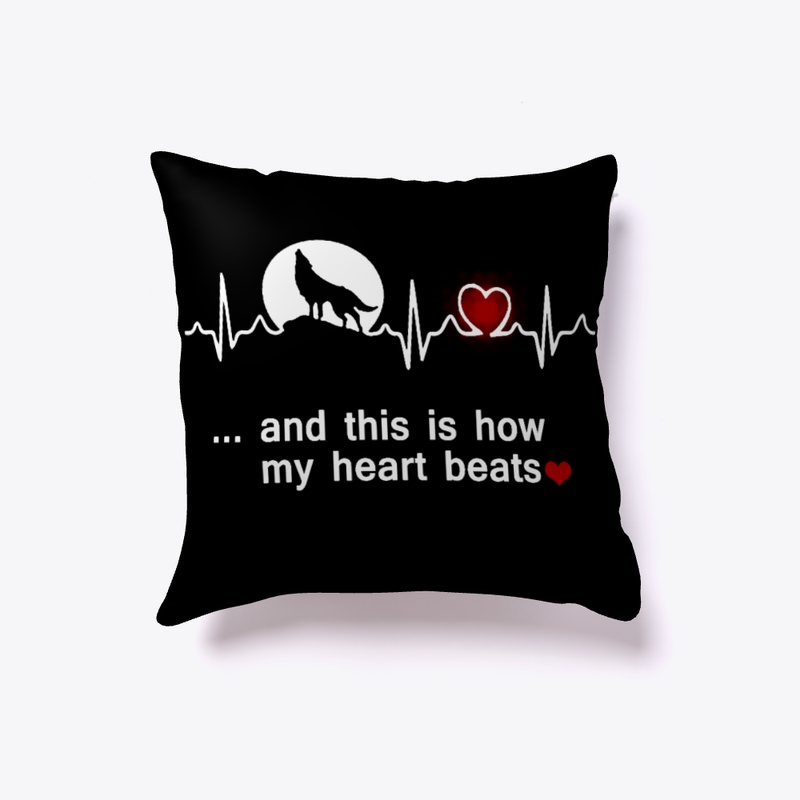 Wolf Heart  Pillow