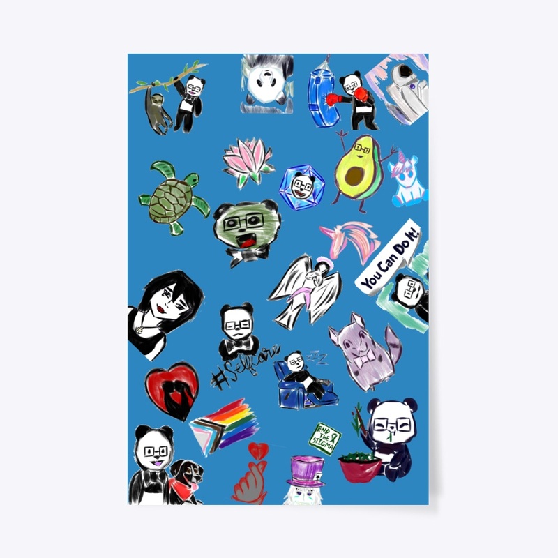 Nerdy Panda Collage gear