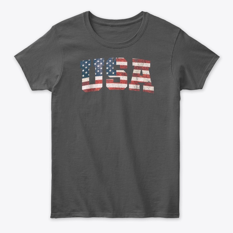 USA T Shirt US Flag Tee Patriot