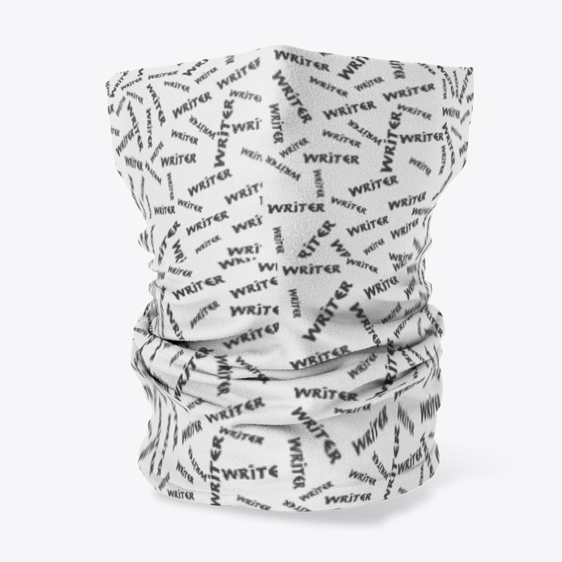 Writer Text Cloud Neck Gaiter