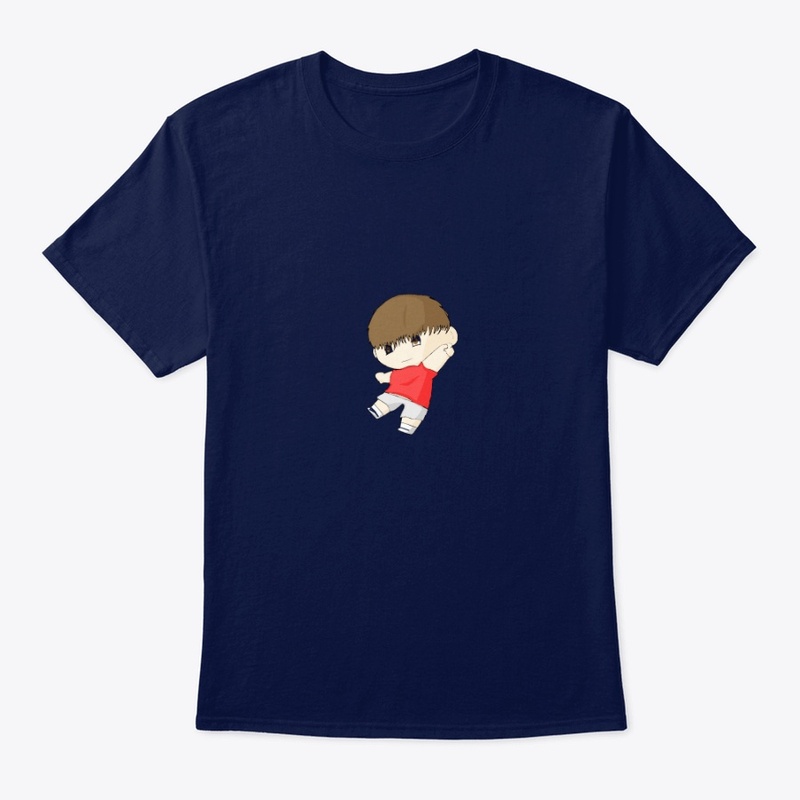 New cute boy character t-shirt's design