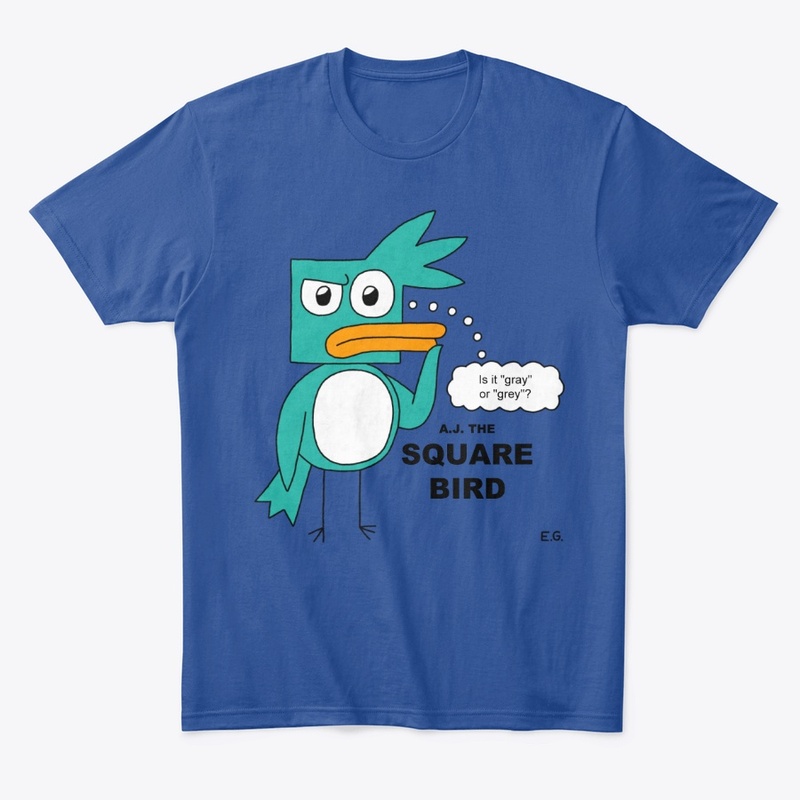 A.J. the Square Bird Color in Color