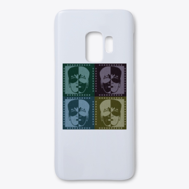 Abstract man face 4 colors