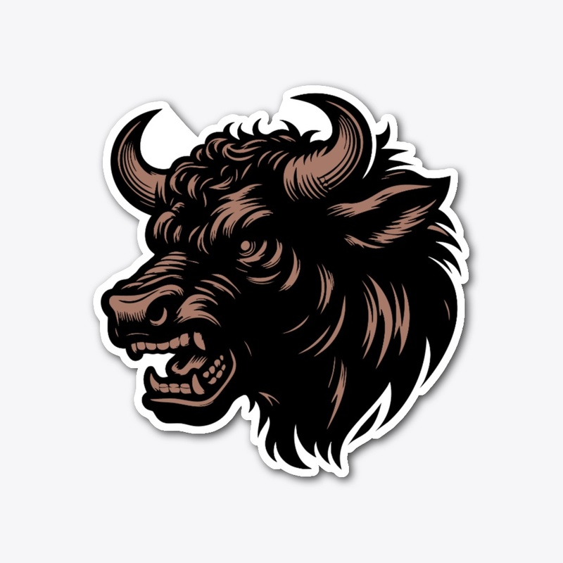 Untamed Cow Head Artwork