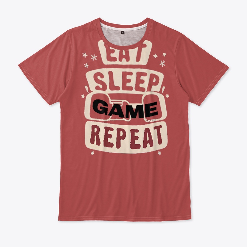 Eat Sleep Game Repeat T-shirt