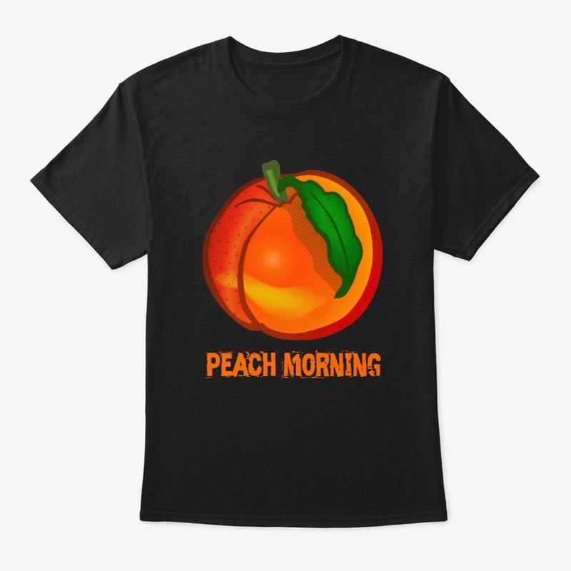 Peach morning T-shirt with a peach