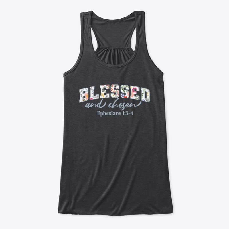 Floral pattern Blessed Christian