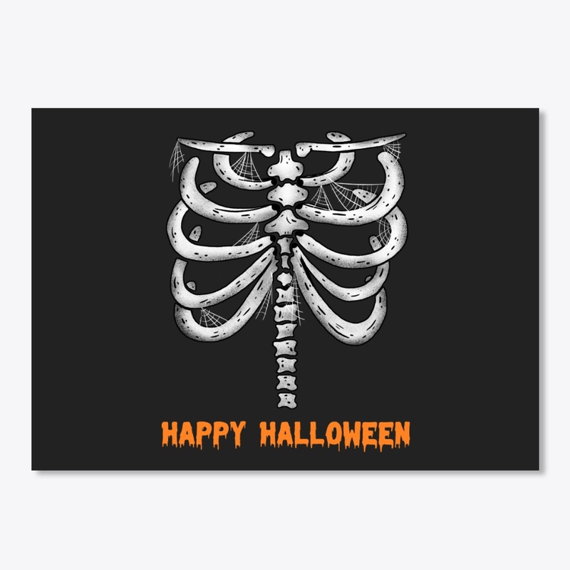 Happy Halloween Ribcage 