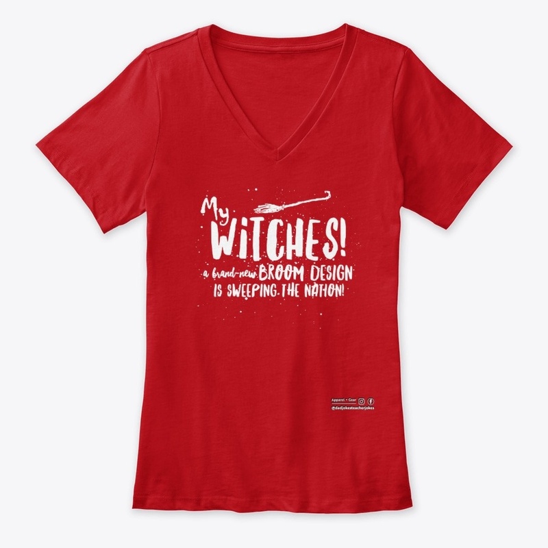 Funny My Witches Broom Halloween Shirt 