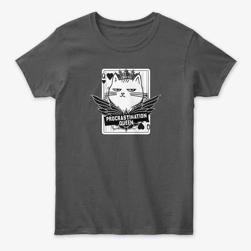 Procrastination Queen – Funny Lazy Cat
