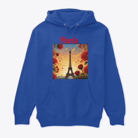 Trip To Paris  True Royal T-Shirt Front