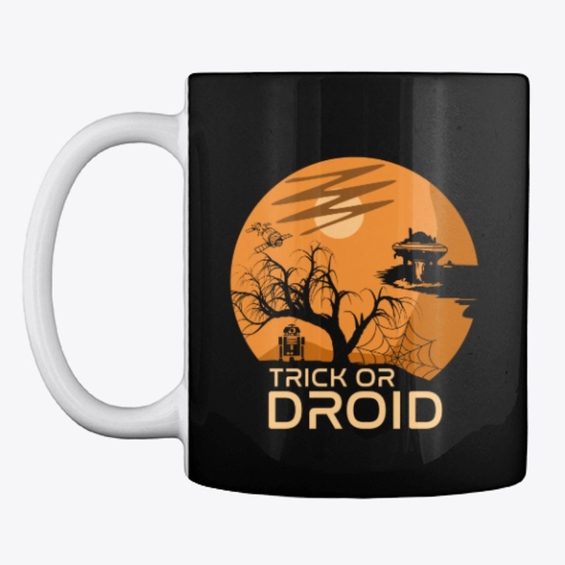 Trick Or Droid Funny Space Halloween