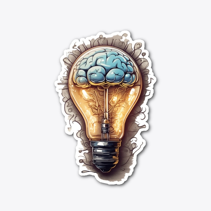 Bulb Brain Print Products