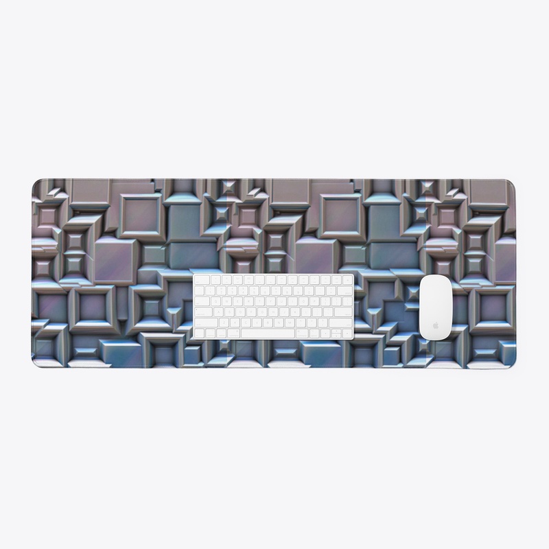 Blue and Silver Squares and Boxes