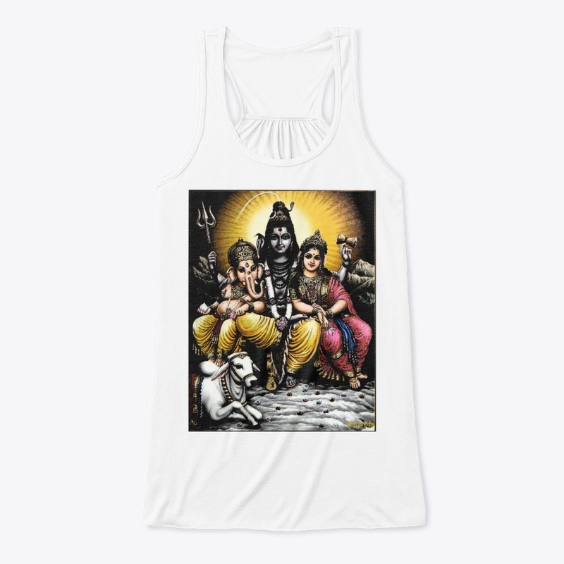 Shiva , Parvati & Ganesh
