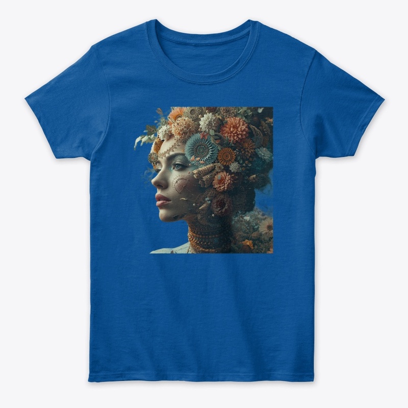 Surreal Floral Portrait with Steampunk