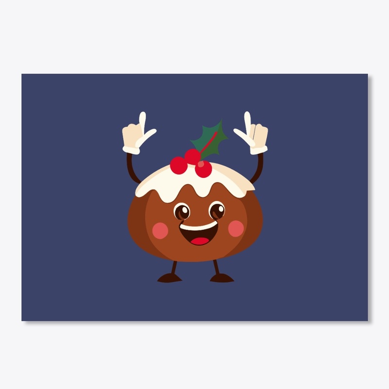 Funny Christmas pudding lover t-shirt 